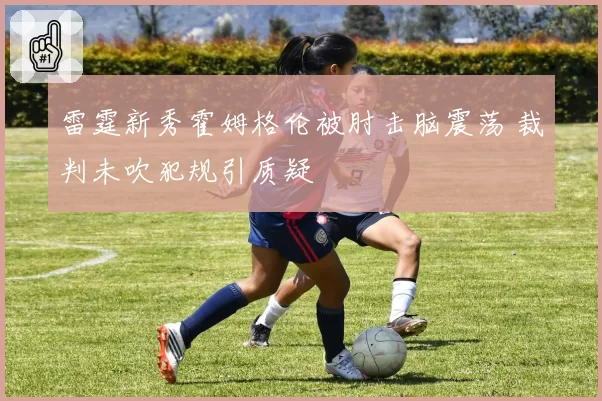 雷霆新秀霍姆格伦被肘击脑震荡 裁判未吹犯规引质疑